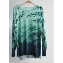 Ladies Printed Side Split Knitwear